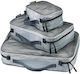 Cocoon Organizer-Koffer Silber 3 Stücke