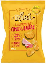 Risi Kartoffelchips Geschmack Käse & Schinken Wellenförmig Glutenfrei 125g Risi Kartoffelchips Geschmack Käse & Schinken Wellenförmig Glutenfrei 125g