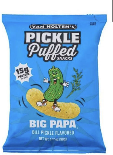 Van Holten's Big Papa Pickle Puffed Snack 90g