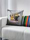 Roblox Kids Throw Pillow Gray 100% Cotton Contains Filling 50x50cm