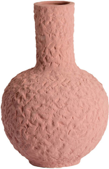 Light & Living Pink Ceramic Vase H40cm