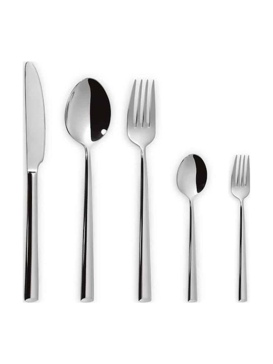 Kutahya Porselen Lotus Brown Stainless Steel Cutlery Set 30 Pieces