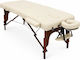SuperOrtho Portable Foldable Ecru Wooden Physiotherapy Bed 224x96cm