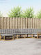 Ecksofa für Outdoor-Hölzernes mit Kissen 408x170.5x73cm