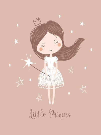Kids Wall Art Little Princess Made of Wood 40x50cm