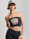 Γυναικείο Crop Top Μαύρο