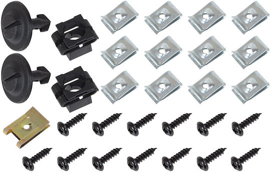 Audi A4 B6 00-04 Set 30 Auto Kunststoffklammern Komplettes Set