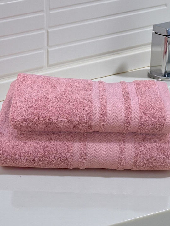 Linea Home Face Towel Pied 50x90cm Pink Weight ...