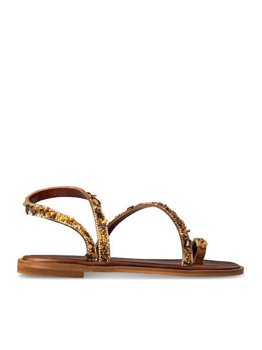 Envie Shoes Leather Women's Flat Sandals
