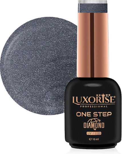 One Step Диамантено Сребристо Полутрайно Лак За Нокти 10мл Luxorise
