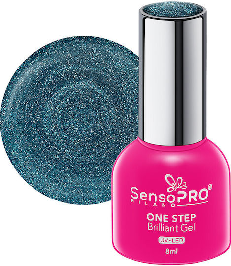 Ojă Pentru Unghii Cu Gel Semi-Permanent One Step Brilliant Gel Sensopro Milano 8ml Mermaid Bliss #100