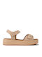 Women's Flat Sandals Beige