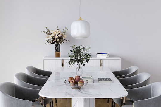 Light Home Κρεμαστό Φωτιστικό Λευκό με Ντουί E27