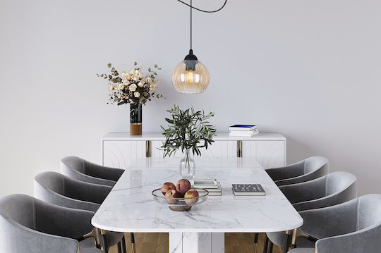 Light Home Deckenleuchte Schwarz mit Lampenbirnensockel E27