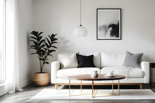 Light Home Κρεμαστό Φωτιστικό Μαύρο Μπάλα με Ντουί E27