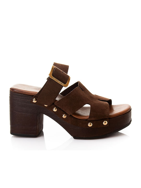 Myconian Greek Sandal Damen Sandalen Braune Leder Damen Sandalen