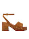 Leather Sandals Tabac
