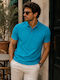 Polo Shirt Petrol Blue