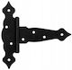 Domax Decorative Triangle Hinge 150mm Black Chests