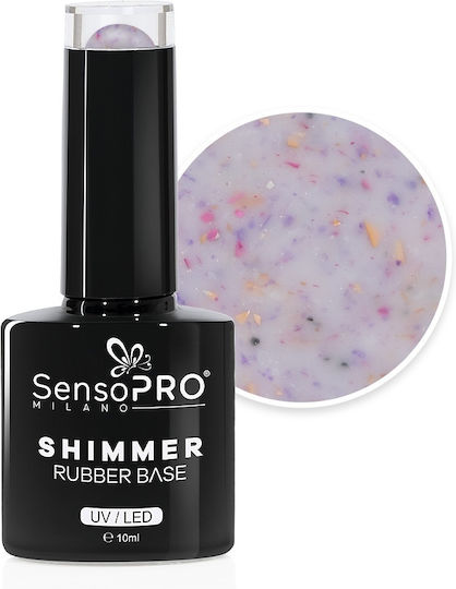 Shimmer Rubber Base Sensopro Milano #35 Polka Party 10ml