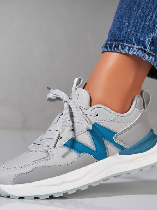 Kisser Sneakers Grau - Blau