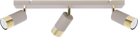 Light Home Decken- und Wandleuchte mit GU10 Lampenbirnensockel in Goldfarbe