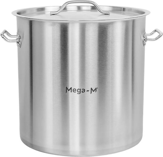 Mega-M Професионална Тенджера Капацитет 50л с Диаметър 40см и Височина 40см