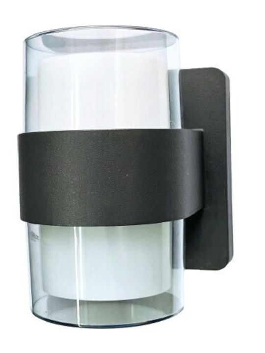Inlight Athabasca Wall-Mounted Outdoor LED Light 8W with Adjustable White Light 12x12cm