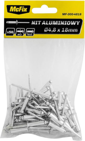 McFix Клипсове Алуминий M4.8x12mm 1000 Бройки