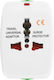 Avizar Universal Power Adapter Electrical Devices Surge Protection White