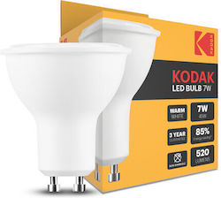 Kodak LED 7W GU10 Θερμό Λευκό