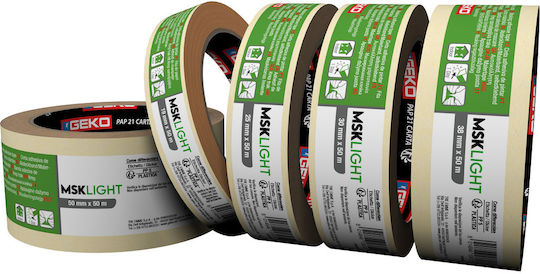 Χαρτοταινια Λευκη 30mm X 50y Light Geko 21000/404