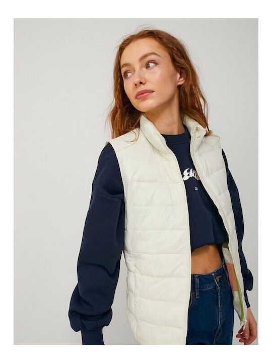 Jack & Jones Γυναικείο Αμάνικο Puffer Μπουφάν γ...