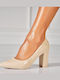 Heels with High Heel Beige
