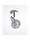 Gallis Strass Single Spot with G9 Lamp Adapter in Silver Colour