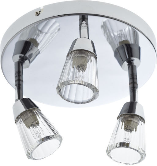 Gallis Crystal Triple Spot with G9 Lamp Adapter in Silver Colour Gallis Crystal Triple Spot with G9 Lamp Adapter in Silver Colour