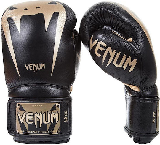 Venum Giant 3.0 Γάντια Πυγμαχίας Δερμάτινα για Αγώνα Μαύρα