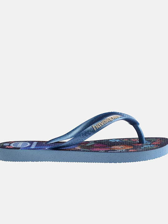 Havaianas Șlapi Pentru Copii Frozen Albaștri Hav