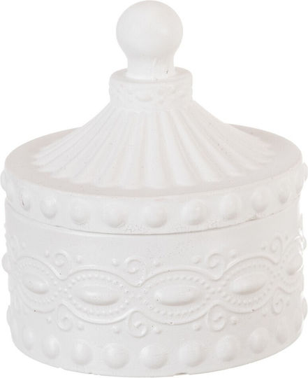 Ceramic White Candy Dish K1049 8.2x10cm Nv-1201049