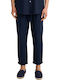 Women's Summer Linen Blouse Blue Navy