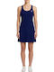 Summer Mini Athletic Sleeveless Dress 177 Blue