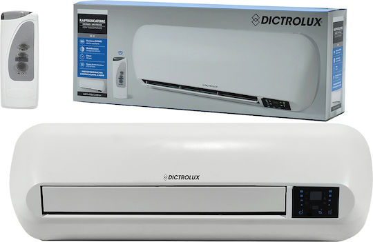 DictroLux Ventilator Wand 35W mit Fernbedienung Weiß