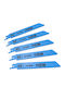 Set Of Metal Jig Saw Blades 150mm 18 Tpi Hbm 5 Pieces