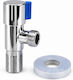 Corner Faucet Switch 1/2″ Lever Sealing Tape