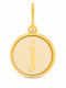 Alex and Ani Charm Monogramă Placat cu Aur