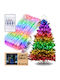 100 Коледни Лампички LED 10м RGB USB Лента