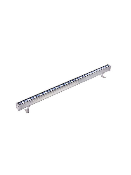 Inlight Εξωτερικό Φωτιστικό LED Wall Washer 24W RGB Ασημί