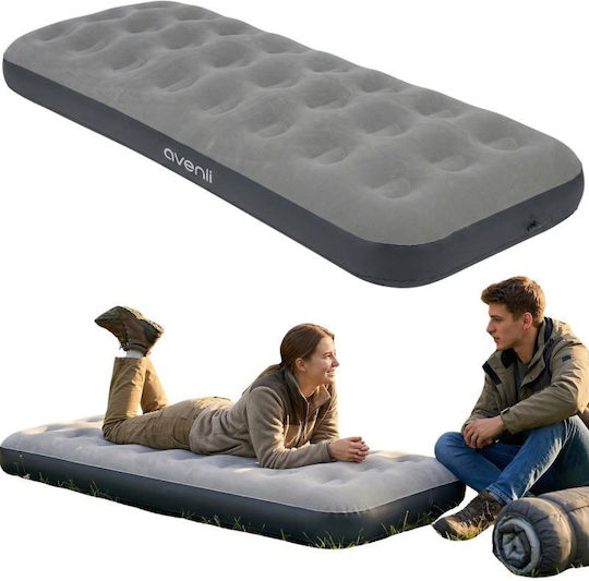 Jilong Aufblasbare Camping-Luftmatratze Einzel 191x73x22cm Grau