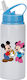 Kinder Trinkflasche Mickey Mouse 600ml Weiß Blau Deckel