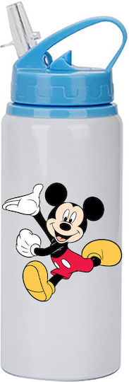 Παγούρι Mickey Mouse 600ml Λευκό Γαλάζιο Καπάκι